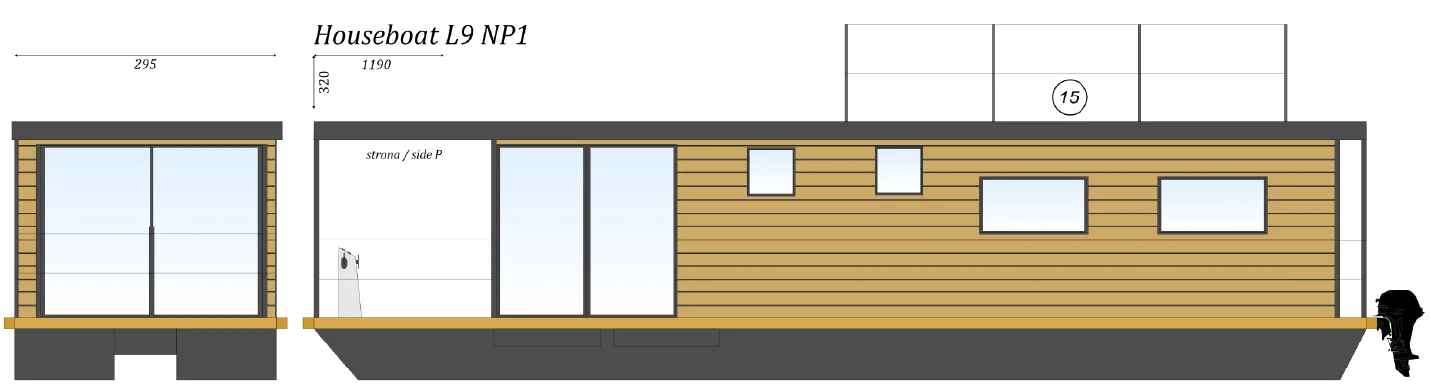 Plano casa flotante